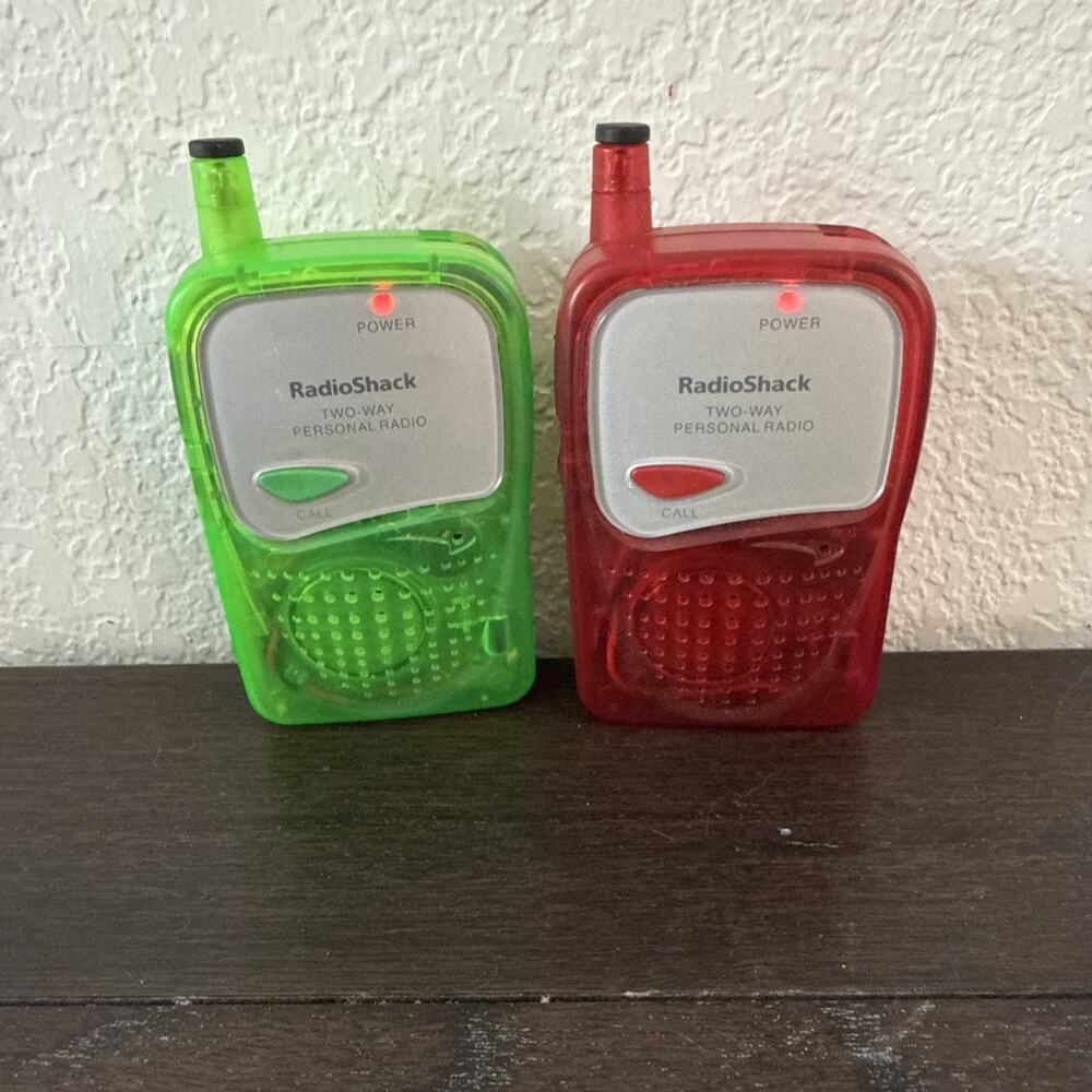 Vintage Radio Shack Walkie Talkies 2-Way Personal Radios